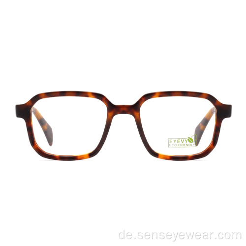 Großhandel Unisex biologisch abbaubarer quadratischer acetat optischer Rahmen